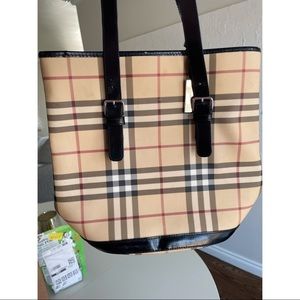 Burberry Nova Check Bucket Bag